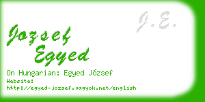 jozsef egyed business card