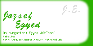 jozsef egyed business card